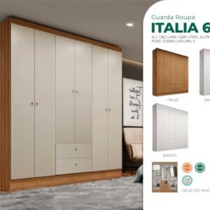 Guarda Roupa Italia 6 Portas